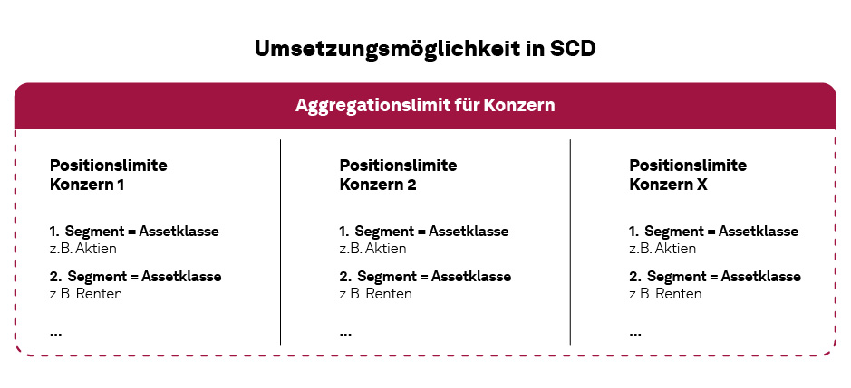 Aufbau der Aggregationslimite auf Konzernebene mit SimCorp Dimension