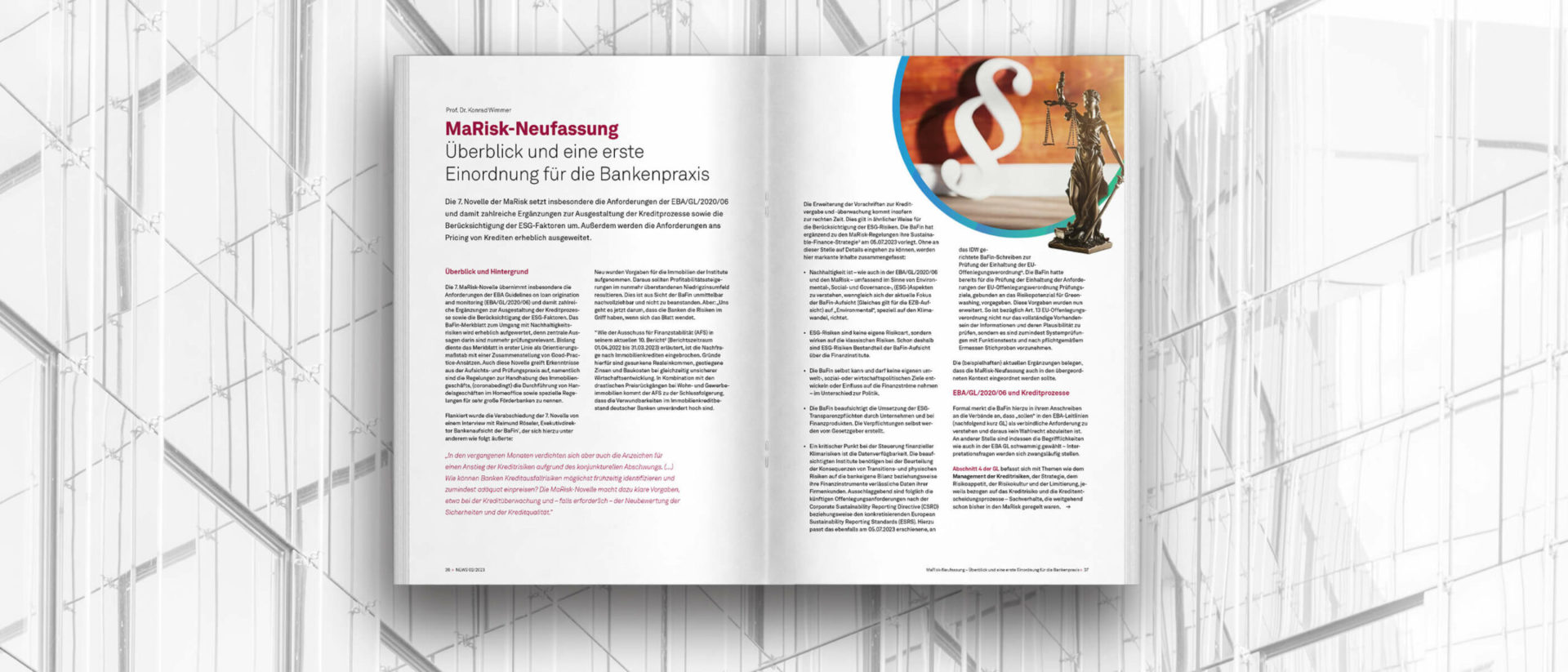 7. MaRisk-Novelle, Titelbild NEWS 02-2023